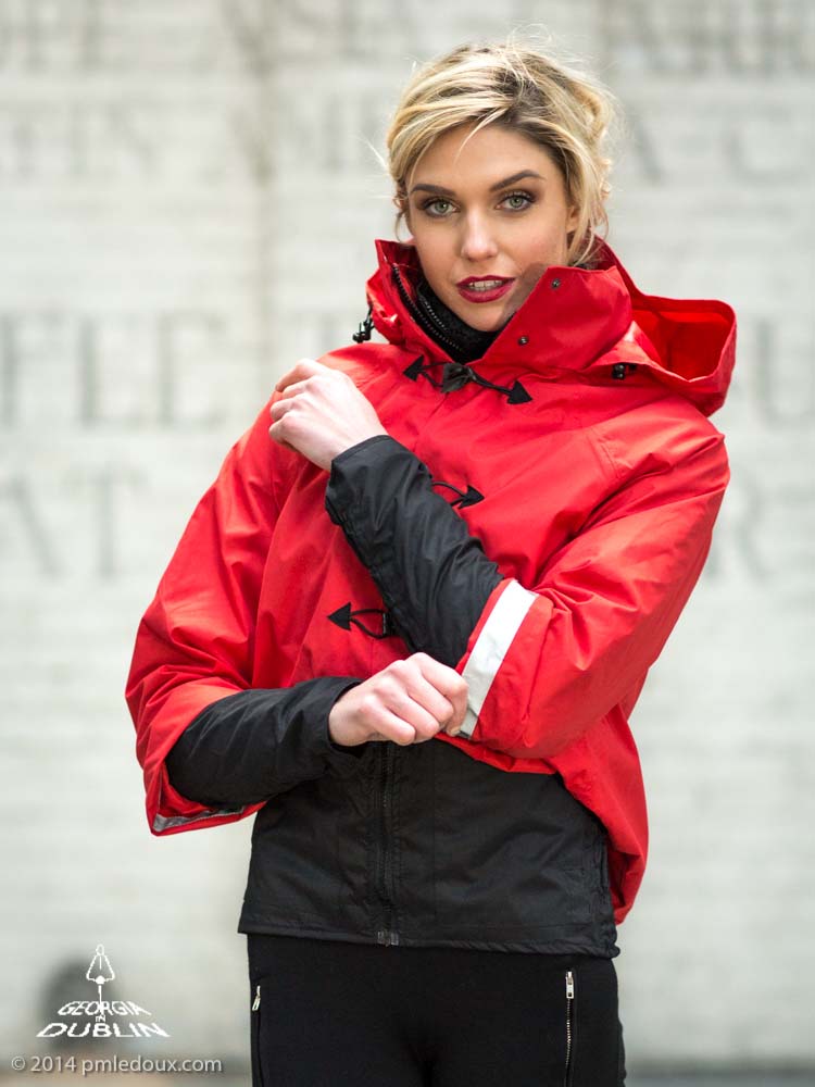 Red Bronte Rain Jacket 