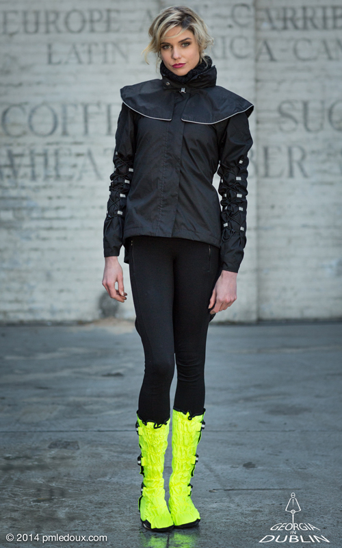 GinD Black Dublette with Yellow Leggings